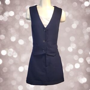 Gap Navy Blue Vest and Skirt‎ Set - Size 4